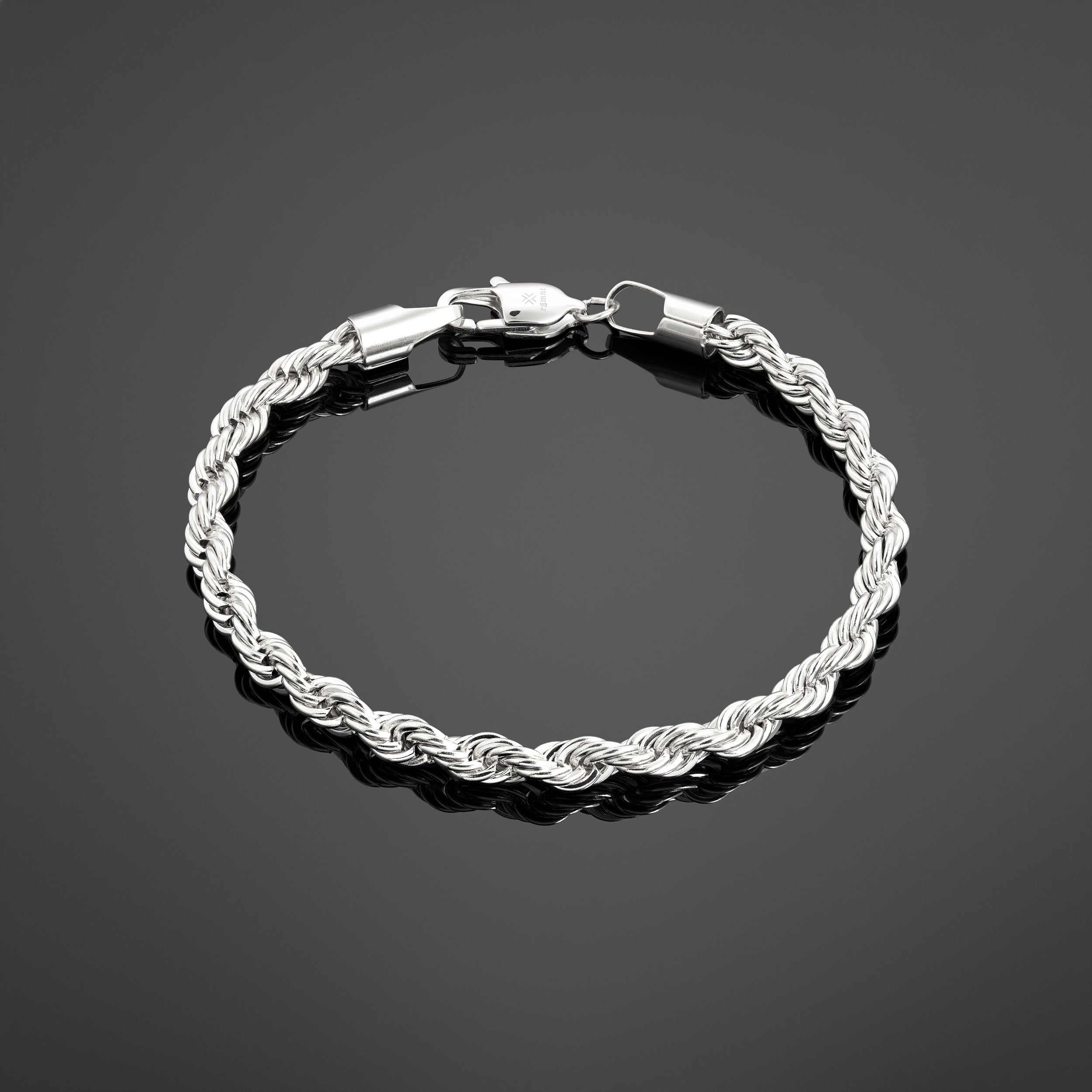 The Rope Bracelet 5mm - Silver RG323