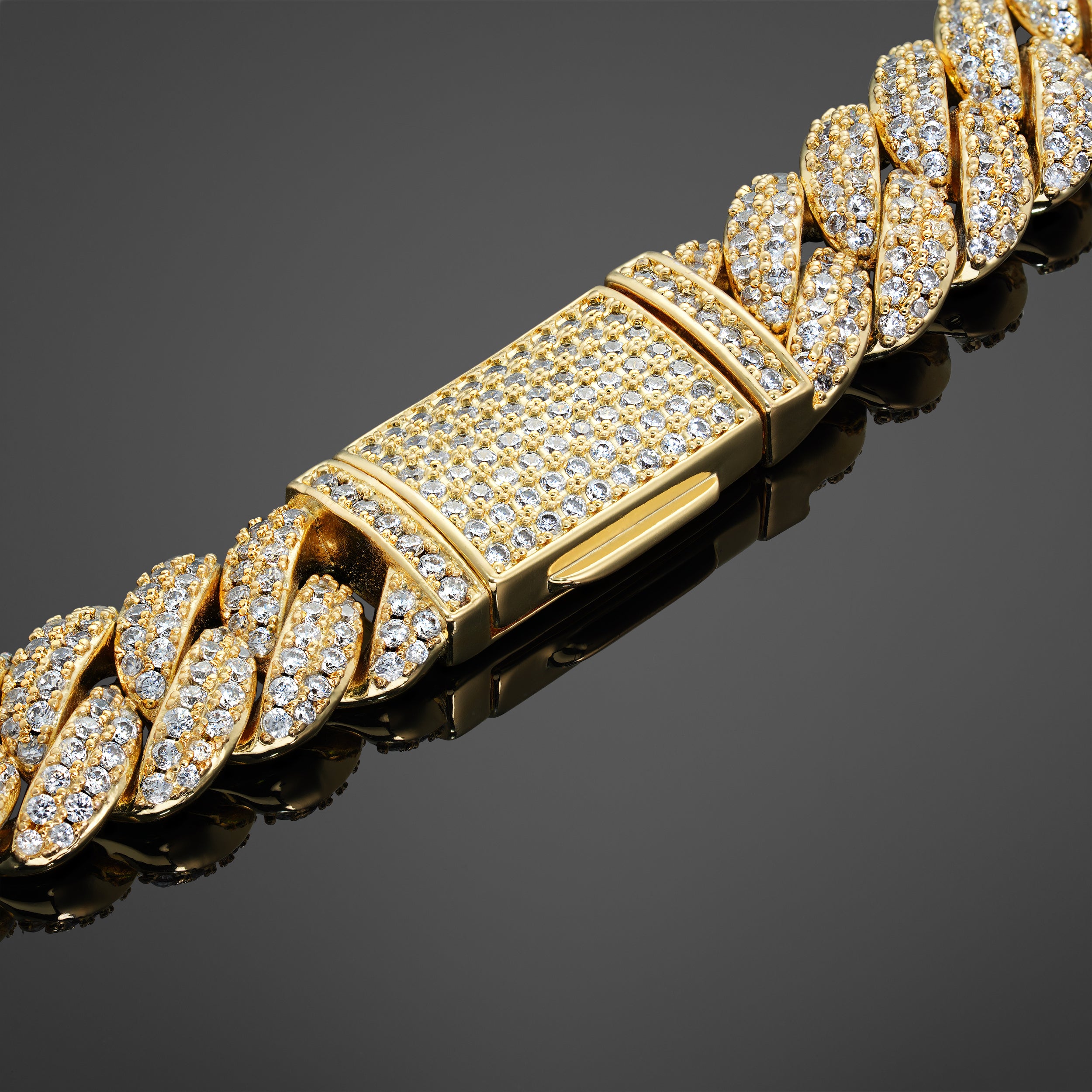 Iced Cuban Chain 10mm - Gold RG168