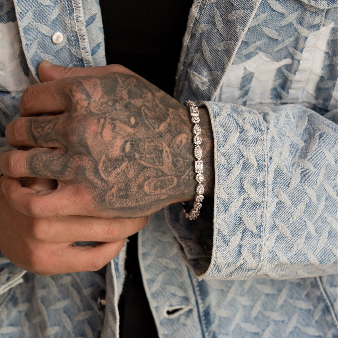 MIXED DIAMOND PAVE BRACELET - RG308