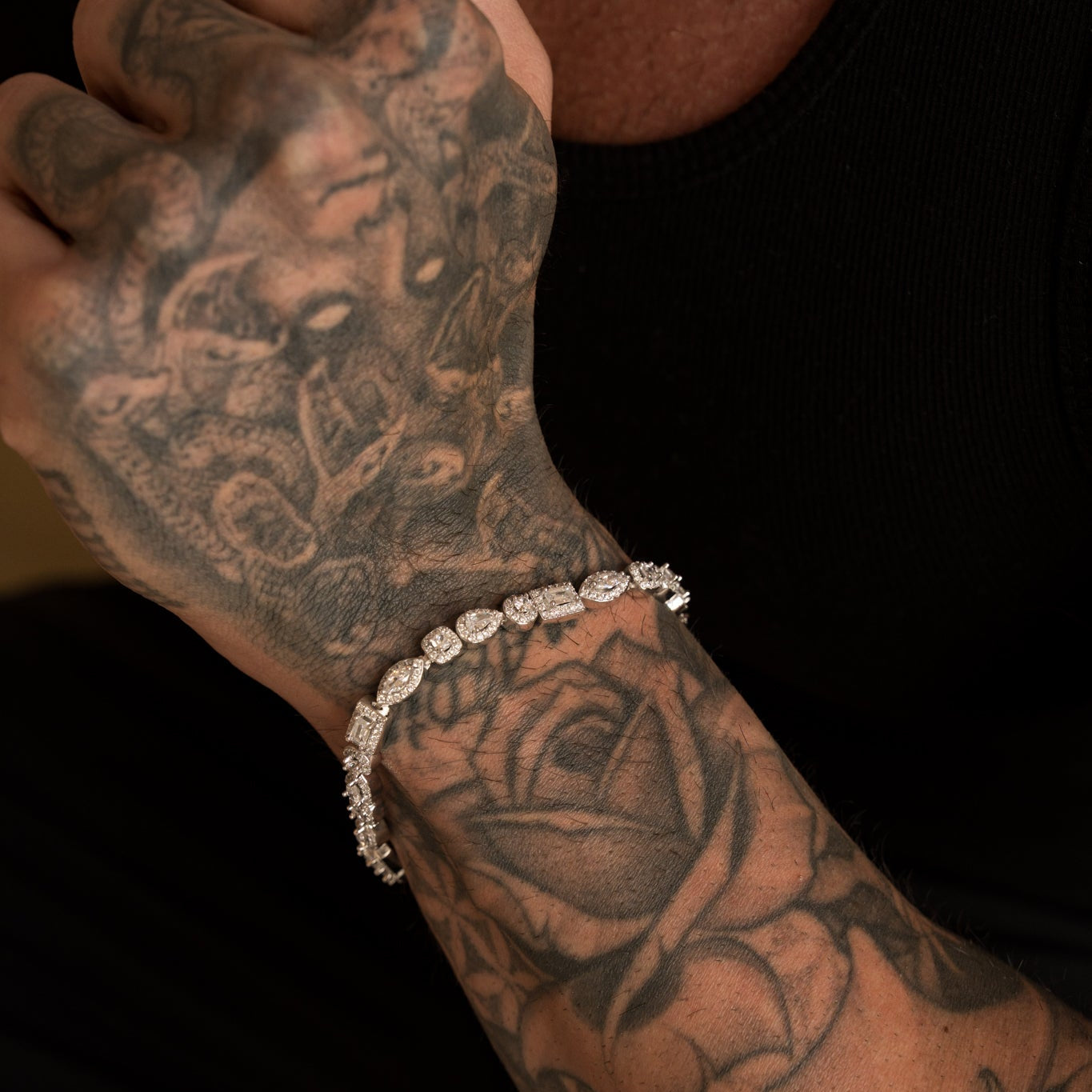 MIXED DIAMOND PAVE BRACELET - RG308