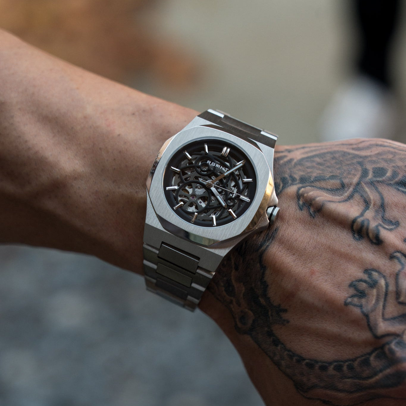 Duo-Skeleton Automatic - Silver RG608