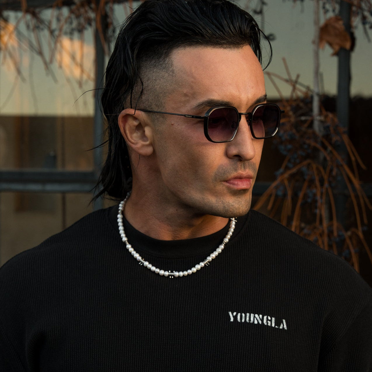 Barbed Wire Pearl Necklace - RG140