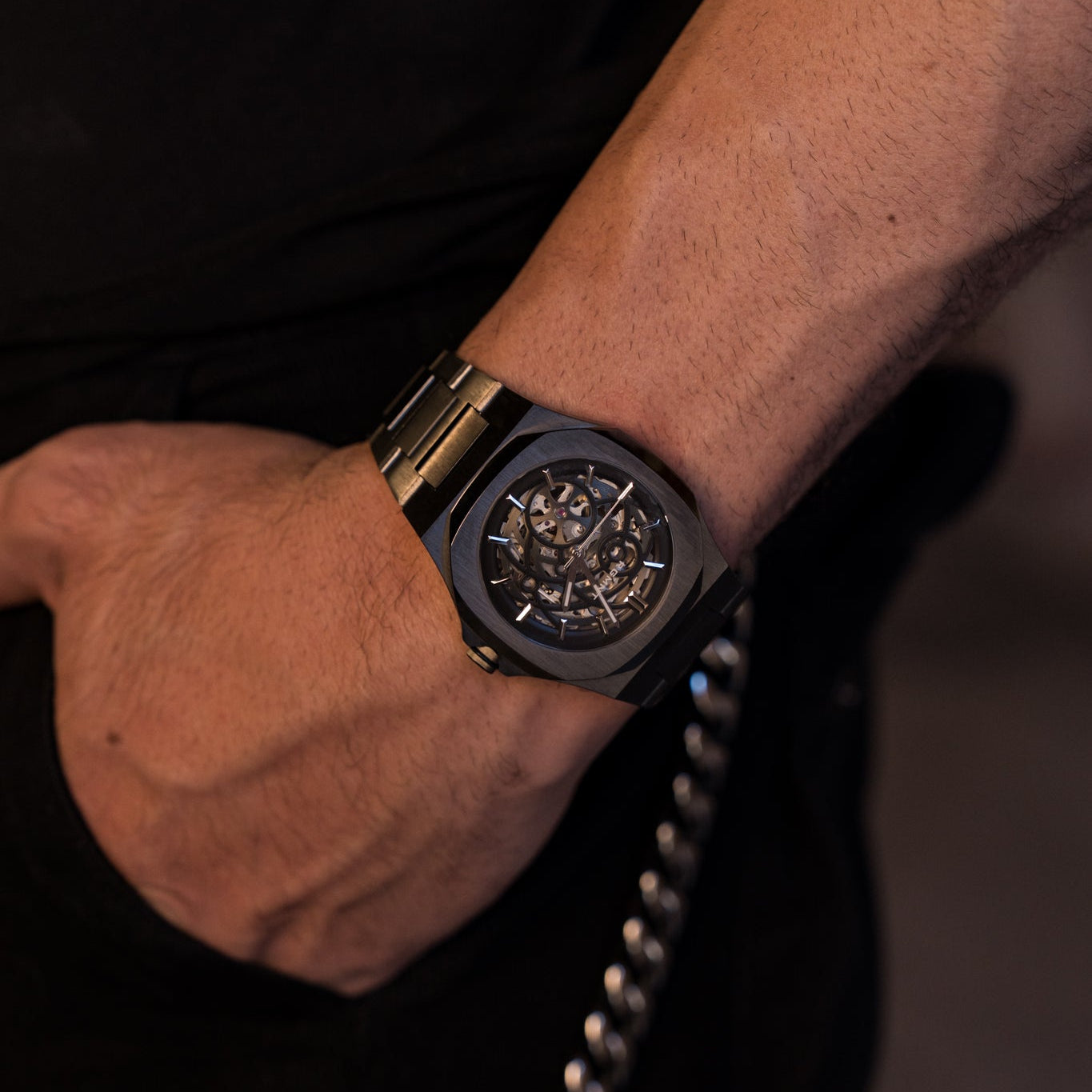 Duo-Skeleton Automatic - Gunmetal RG609