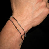 Minimal Snake Bracelet - Silver RG373