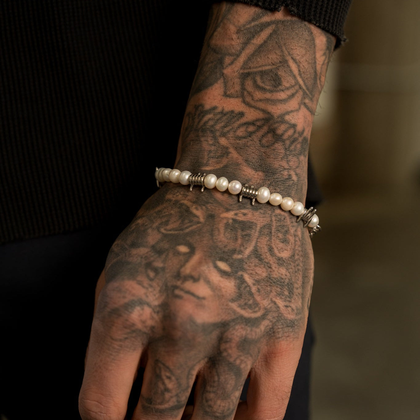 Barbed Wire Pearl Bracelet - RG311