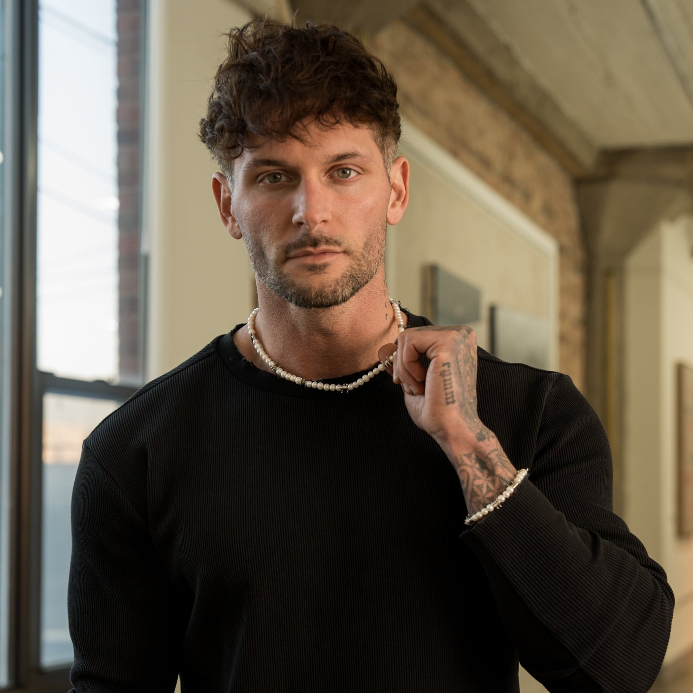 Barbed Wire Pearl Necklace - RG140