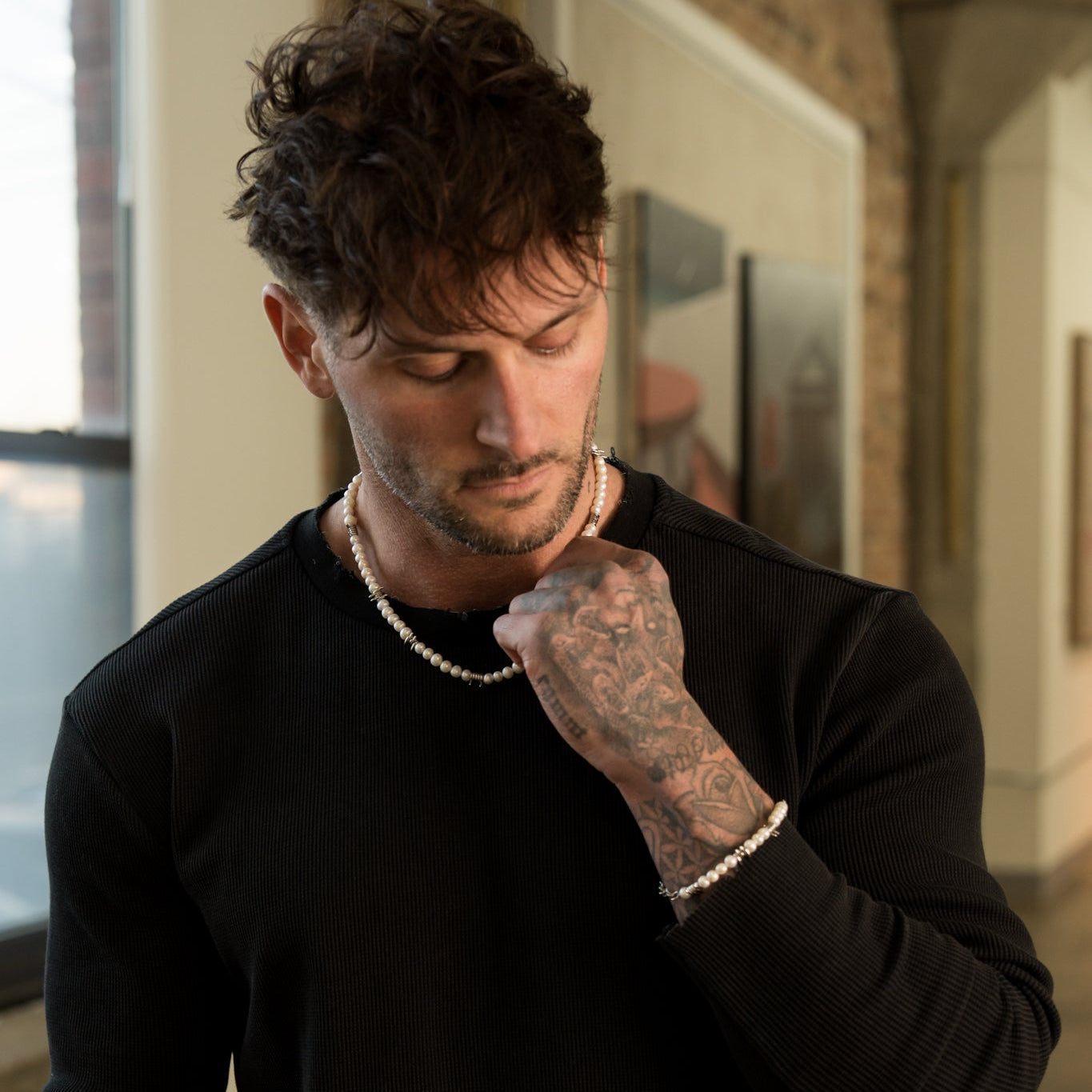 Barbed Wire Pearl Bracelet - RG311