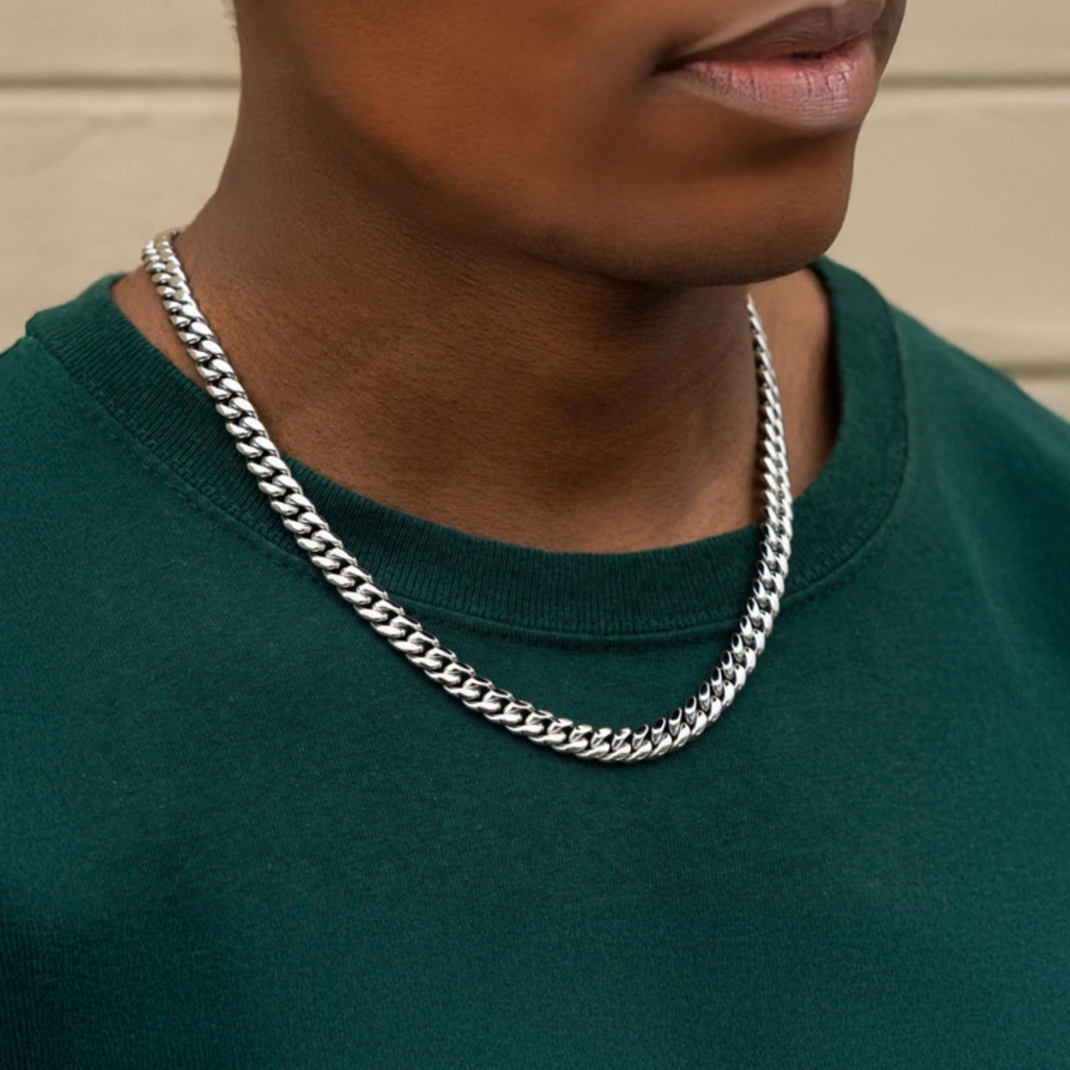 Cuban Link Chain 8mm - Silver RG1001