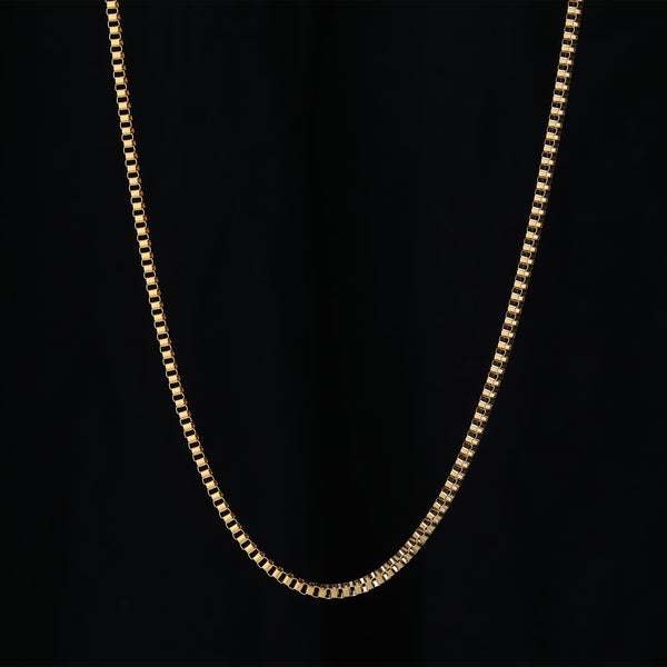 Box Chain 2.5mm - Gold RG124 - rgmntco