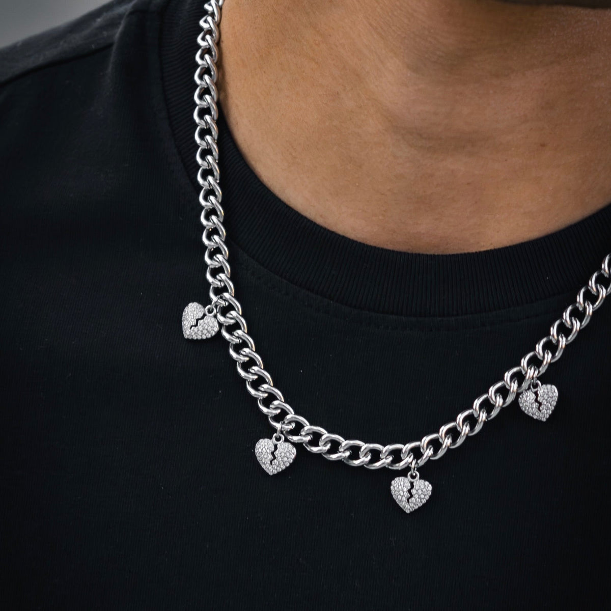 Broken Hearts Necklace Silver RG1008S