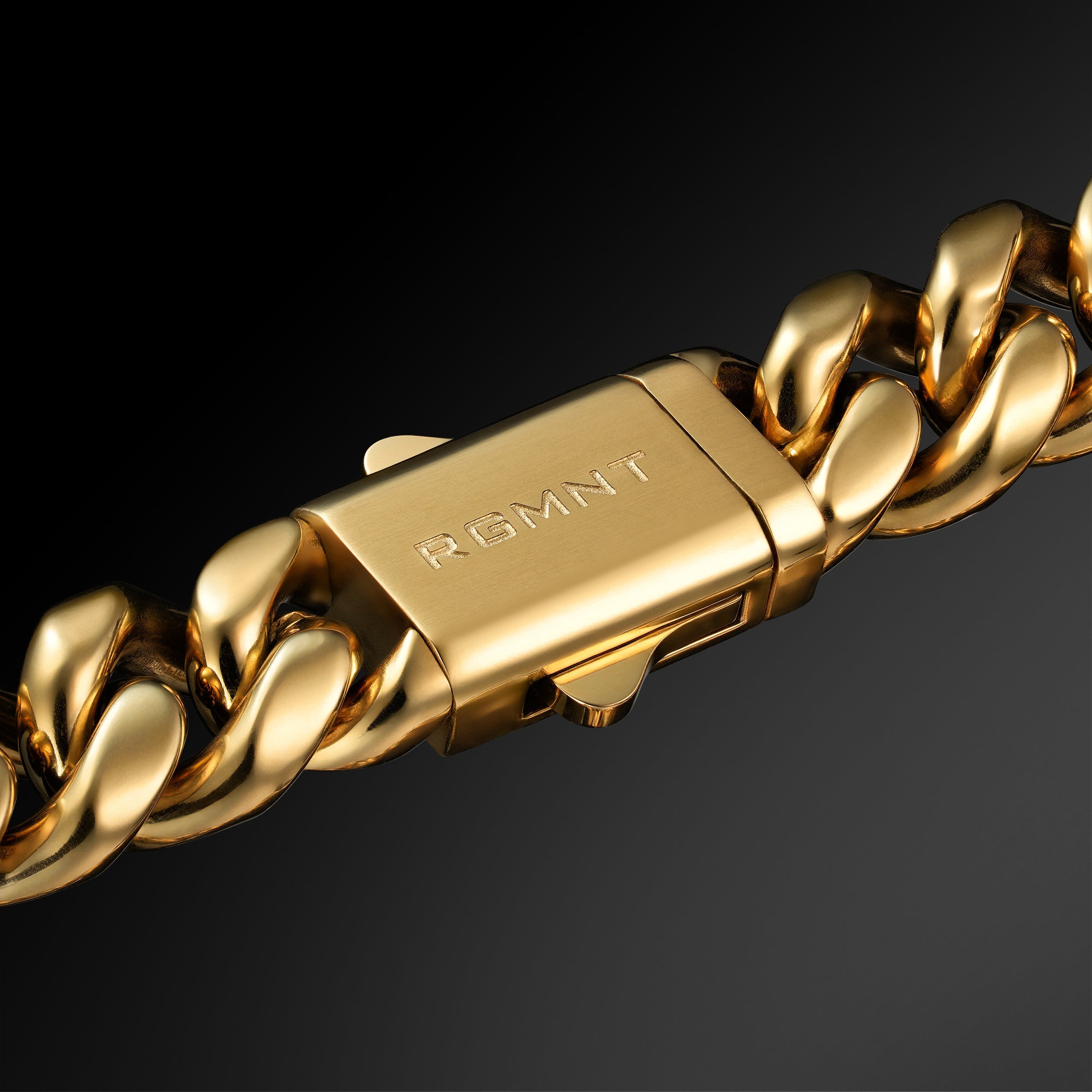 Cuban Link Bracelet 10mm - Gold RG3002 - rgmntco