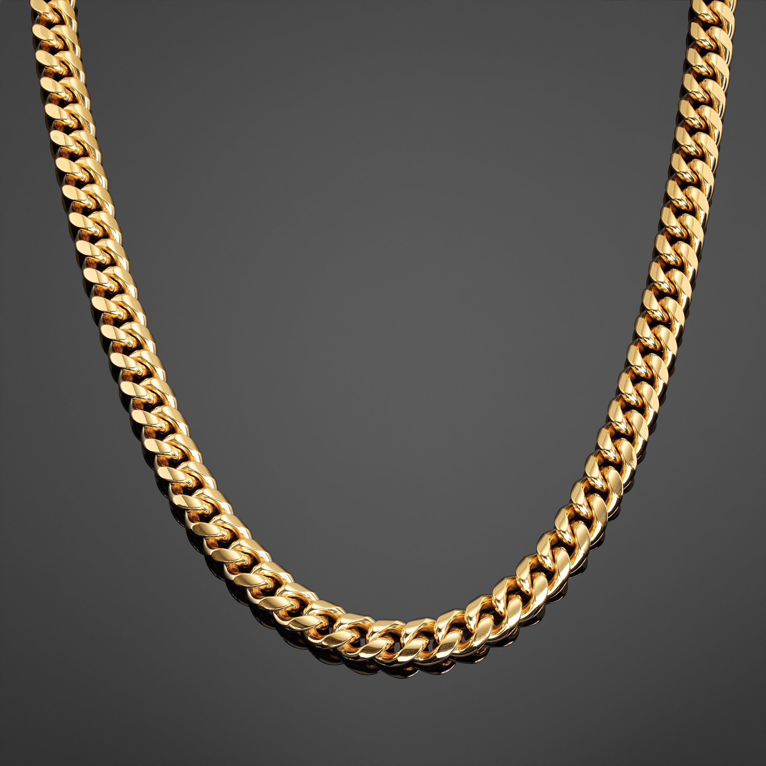 Cuban Link Chain 10mm - Gold RG164 - rgmntco