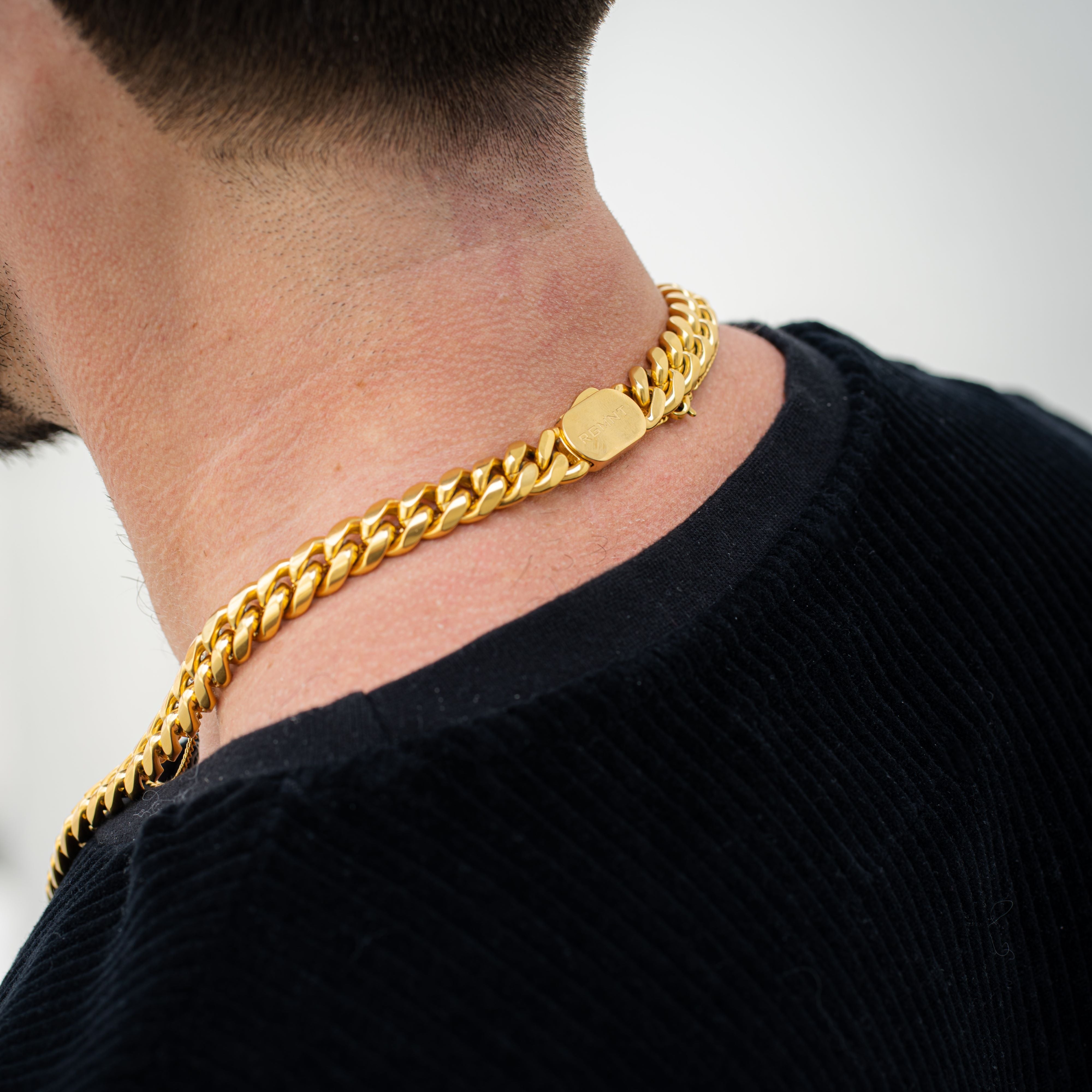 Cuban Link Chain 12mm - Gold RG166 - rgmntco