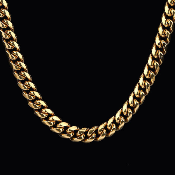 Cuban Link Chain 12mm - Gold RG166 - rgmntco