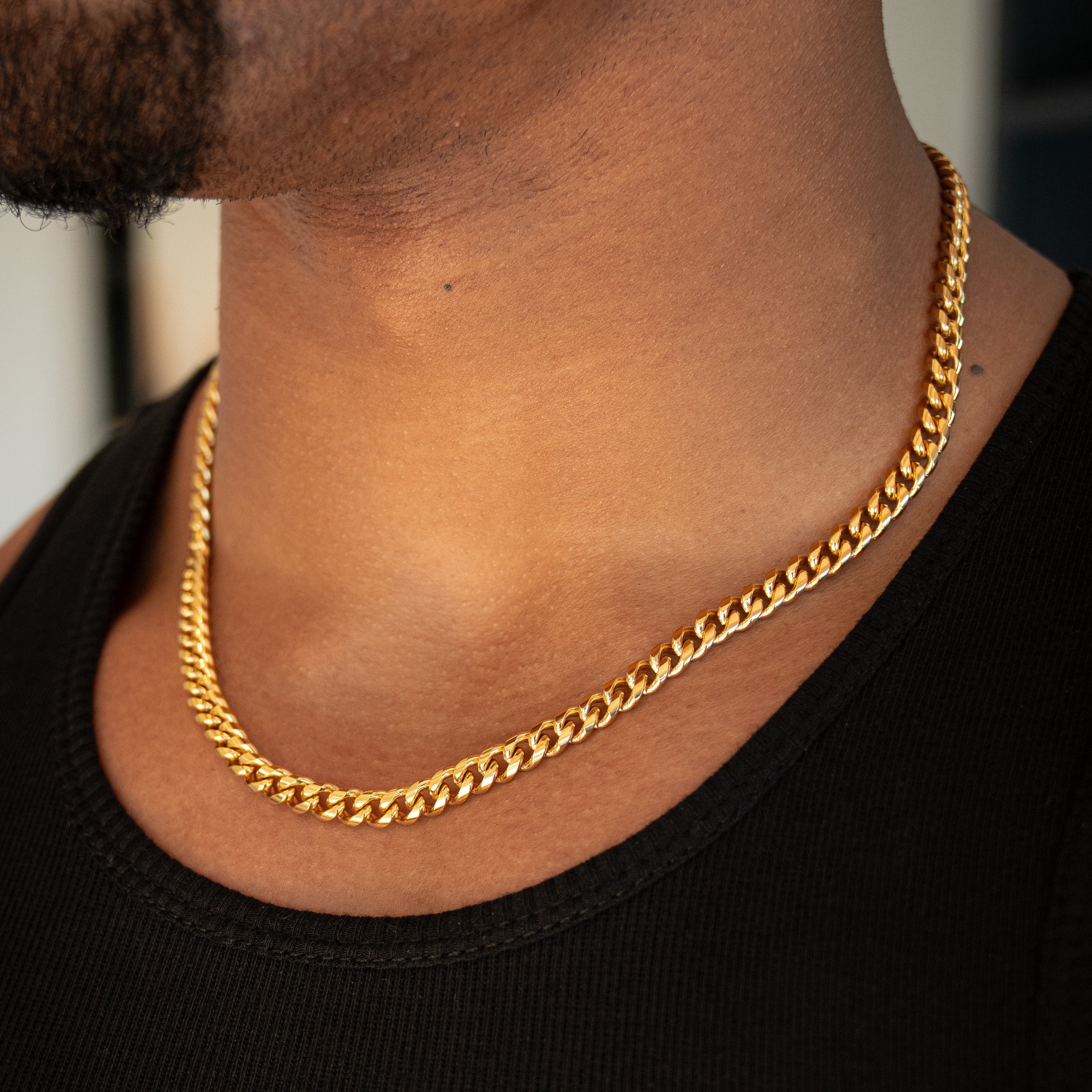 Cuban Link Chain 7mm - Gold RG153 - rgmntco