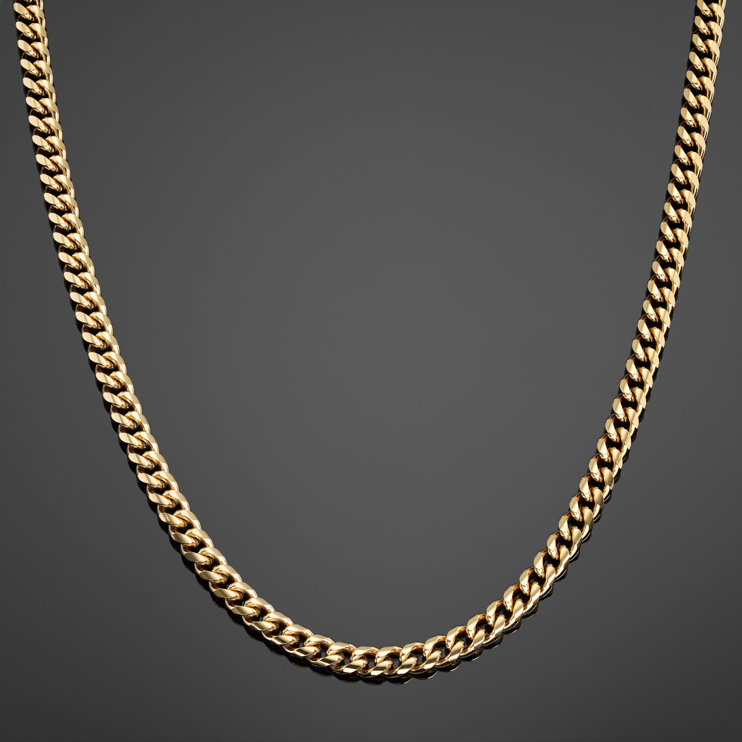 Cuban Link Chain 7mm - Gold RG153 - rgmntco