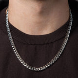 Cuban Link Chain 7mm - Silver RG154 - rgmntco