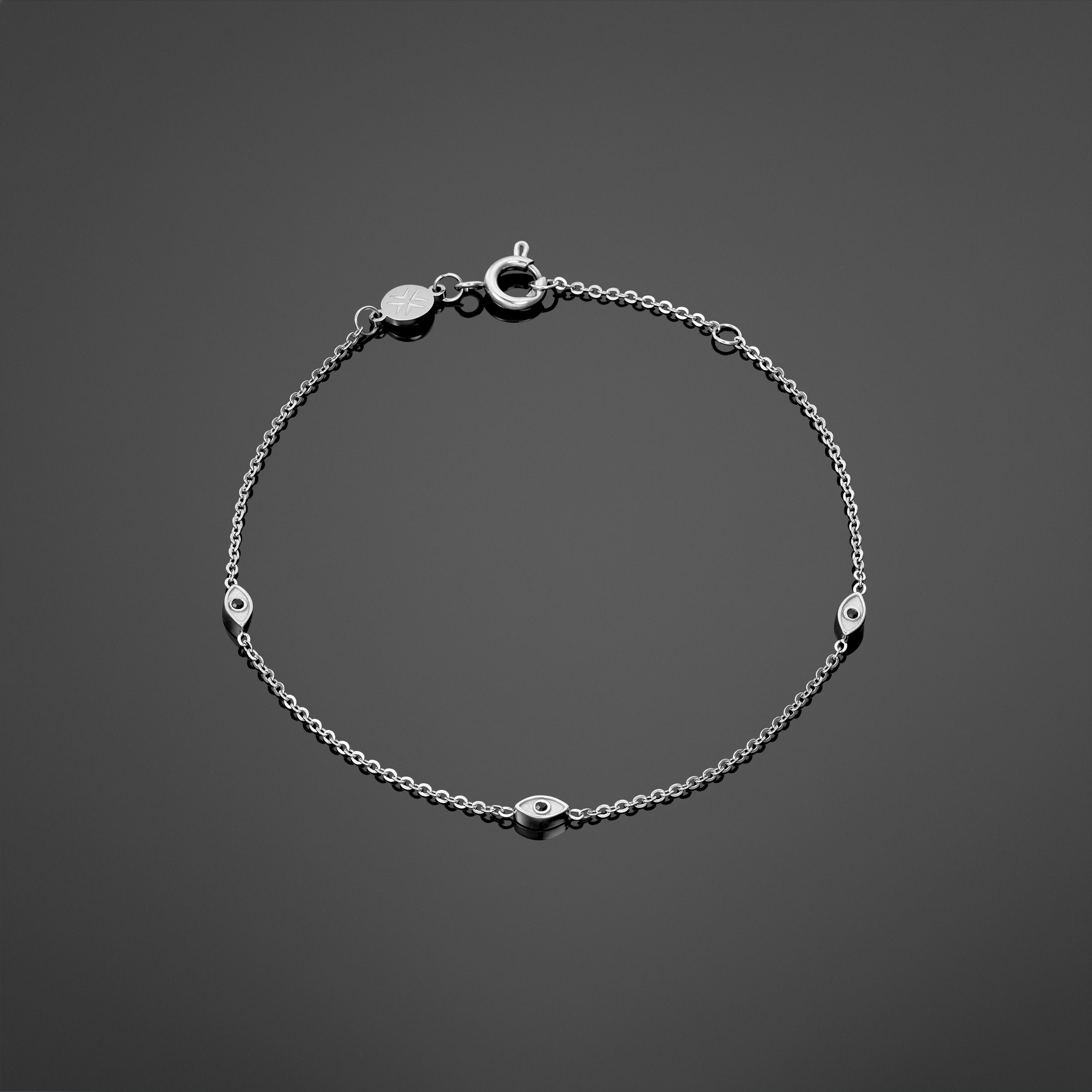 Evil Eye Bracelet - Silver RG3004S - rgmntco