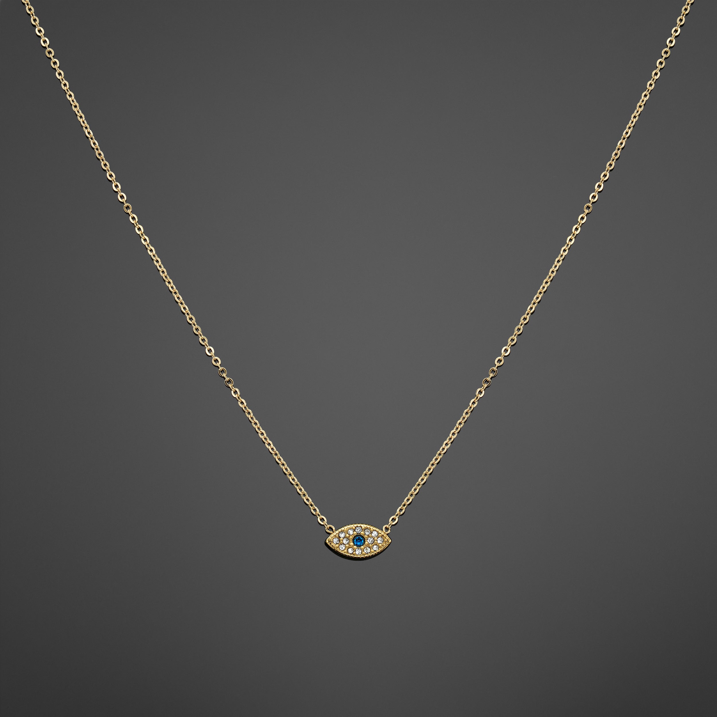 Evil Eye Pendant - Gold RG1019G - rgmntco