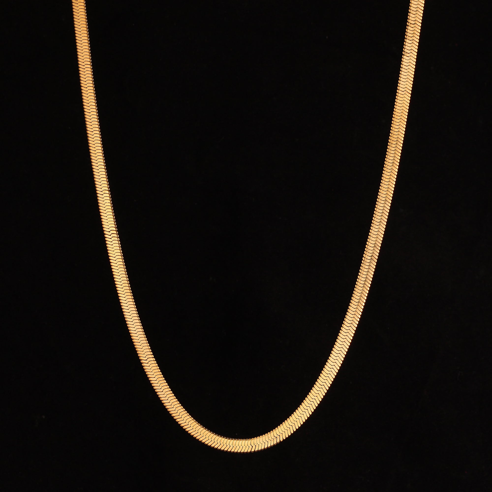 Herringbone Chain 5mm - Gold RG162 - rgmntco