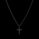 Iced Cross Pendant - Black RG188B - rgmntco