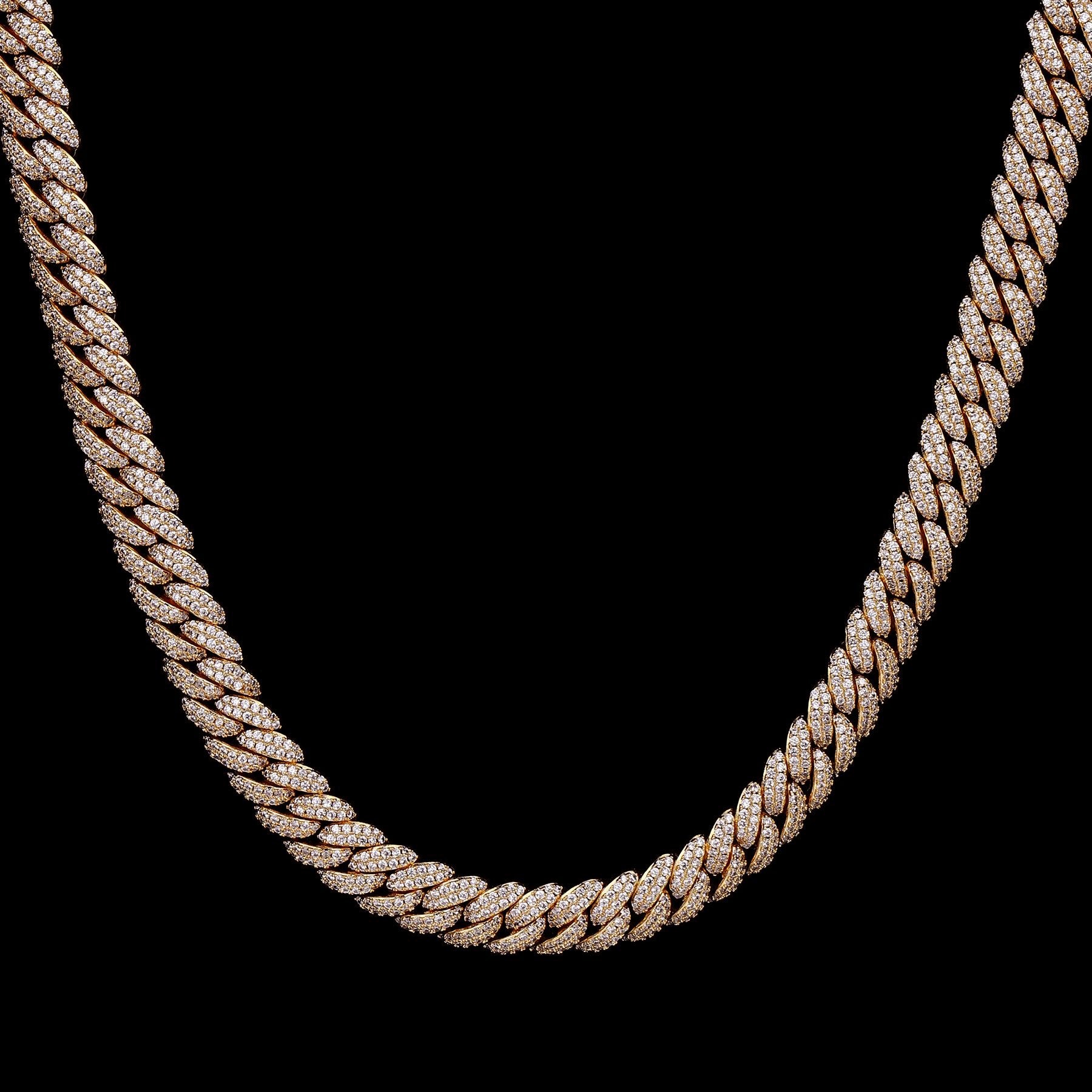 Iced Cuban Chain 10mm - Gold RG168 - rgmntco