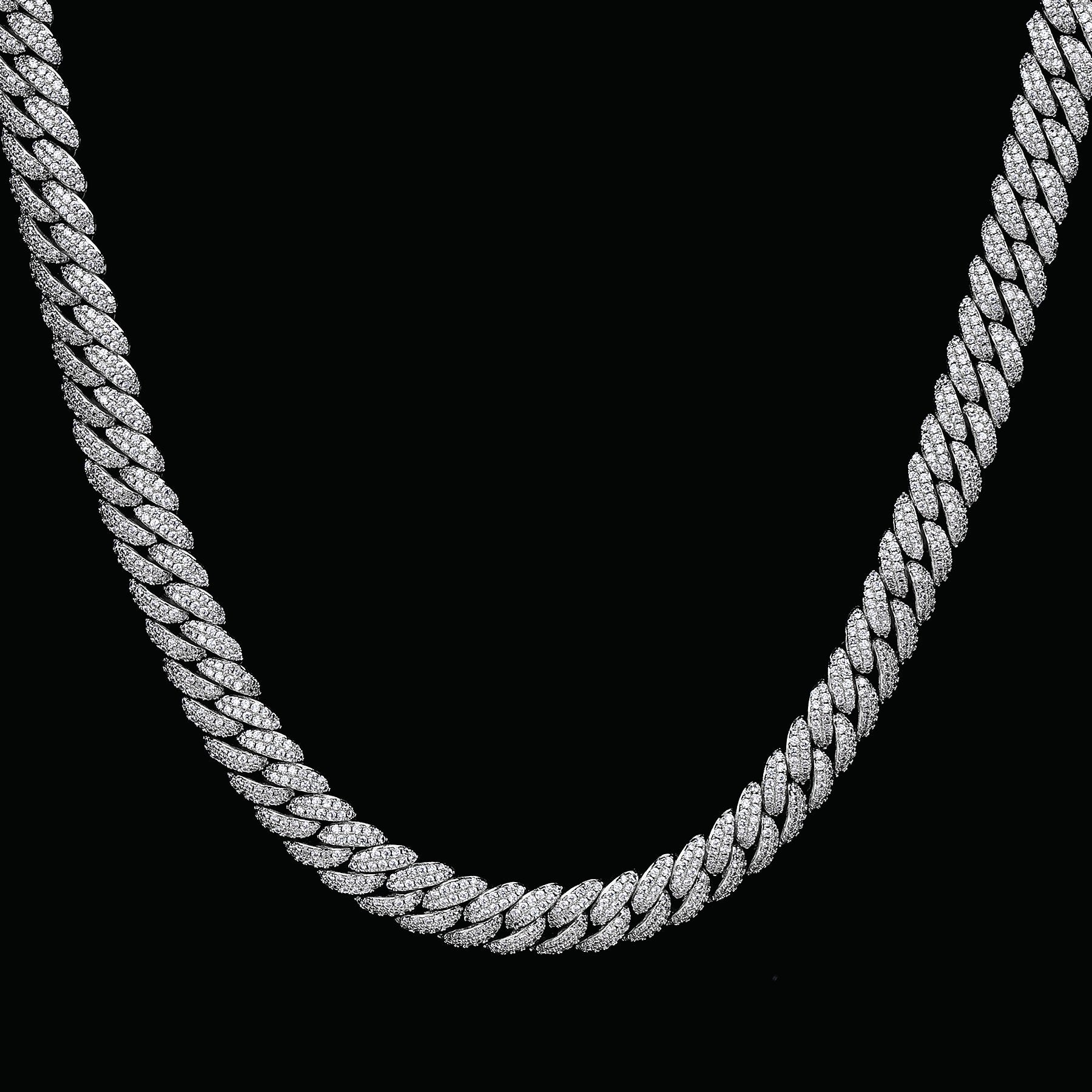 Iced Cuban Chain 10mm - Silver RG169 - rgmntco