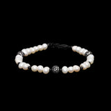 Iced Pearl Bracelet - Black RG371B - rgmntco