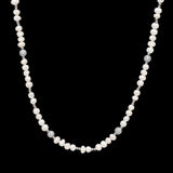 Iced Pearl Necklace - Silver RG187S - rgmntco