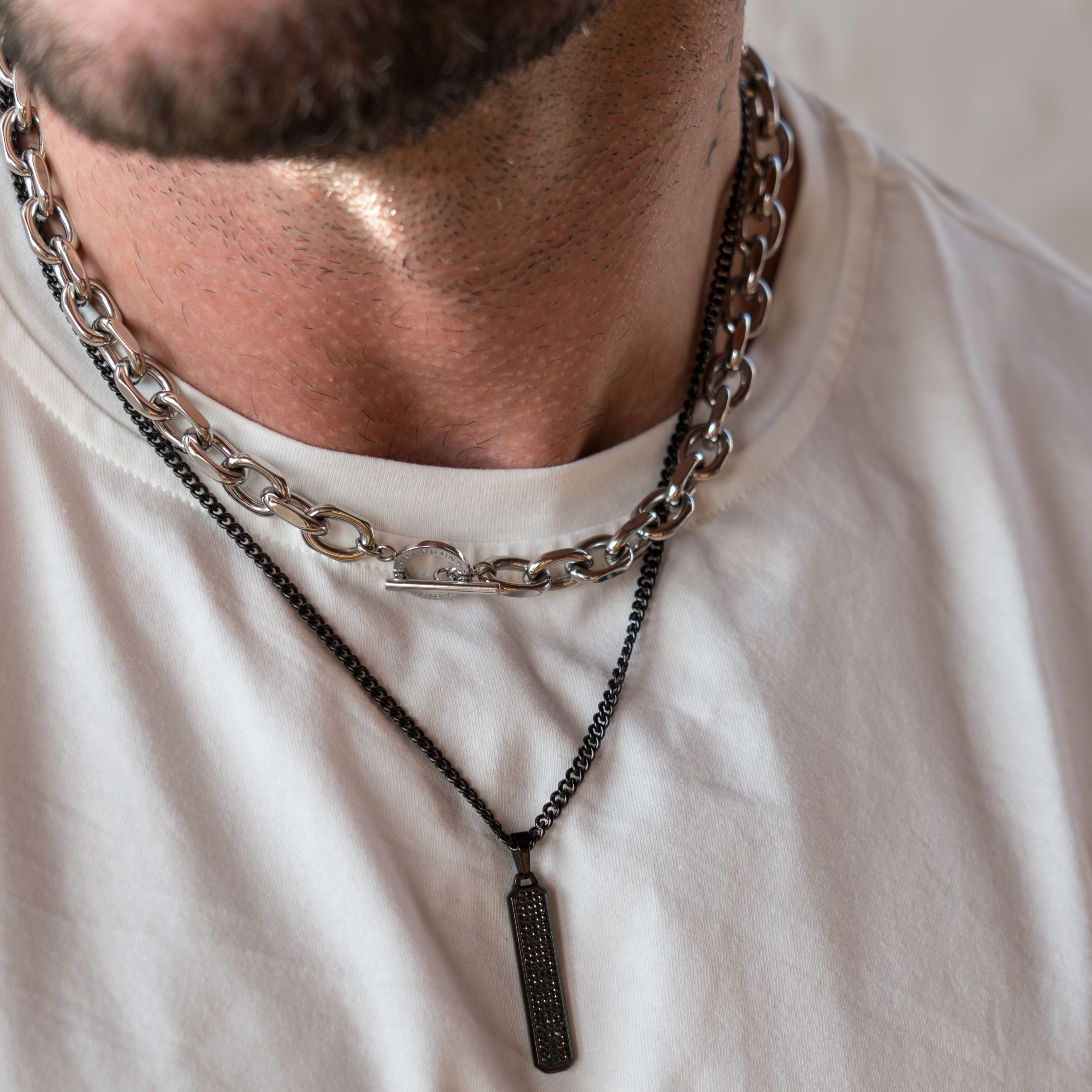 Iced Tag Pendant - Black RG189B - rgmntco