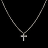 Mini Iced Cross Pendant - Silver RG111S - rgmntco