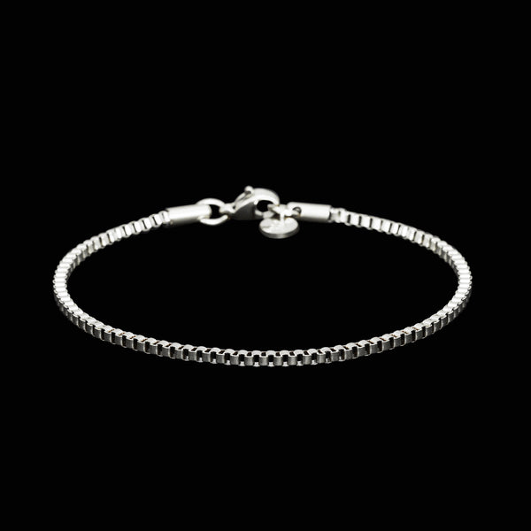 Minimal Box Bracelet - Silver RG377 - rgmntco