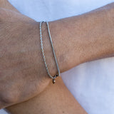 Minimal Rope Bracelet - Silver RG379 - rgmntco