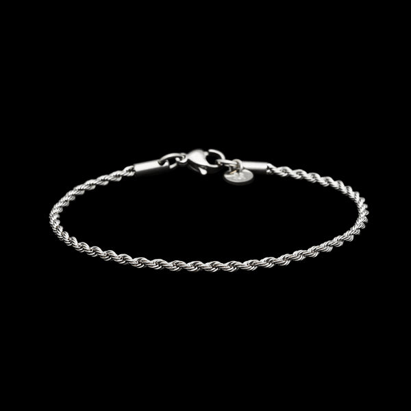 Minimal Rope Bracelet - Silver RG379 - rgmntco