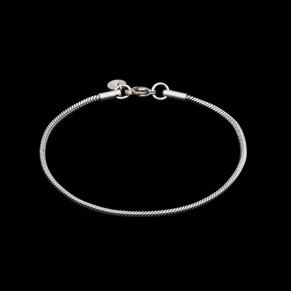 Minimal Snake Bracelet - Silver RG373 - rgmntco