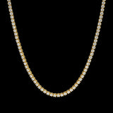 Rounded Tennis Chain 4mm - Gold RG108G - rgmntco