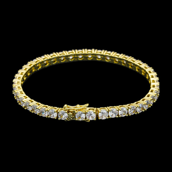 Tennis Bracelet 4mm - Gold RG385 - rgmntco