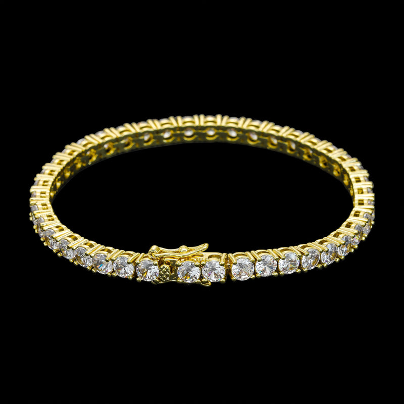 Tennis Bracelet 4mm - Gold RG385 - rgmntco