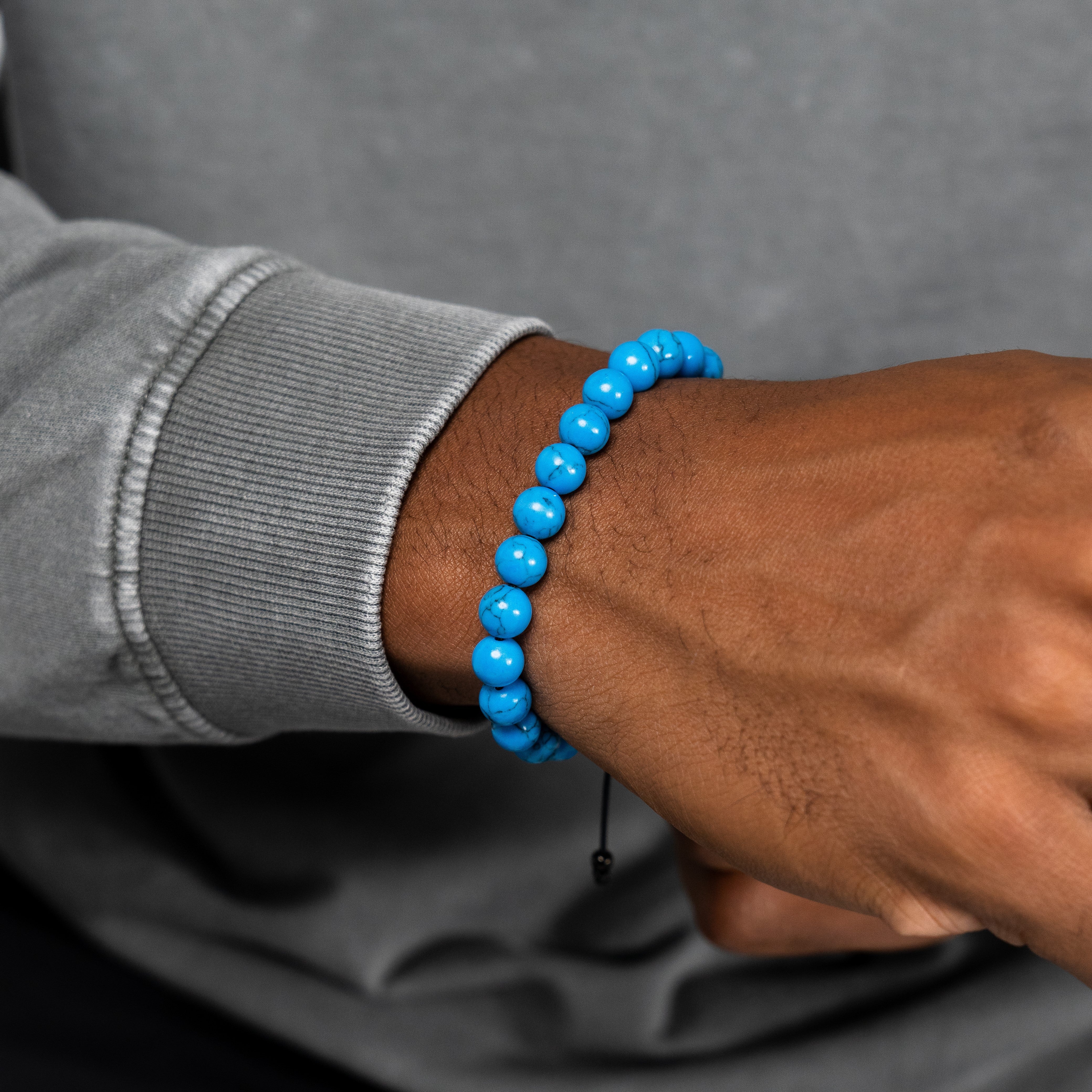 The Aqua Stone Bead Bracelet - RG365 - rgmntco