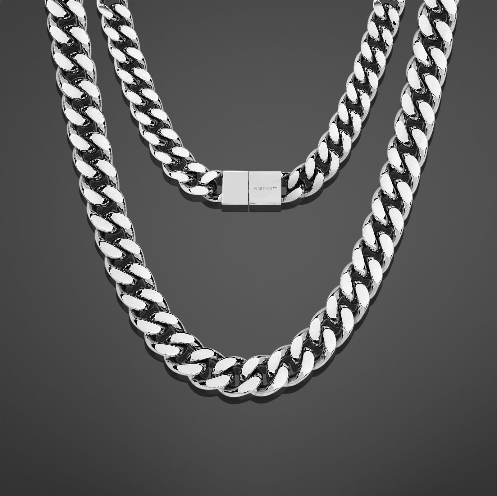 The Beveled Cuban Chain 11mm - Silver RG1020 - rgmntco