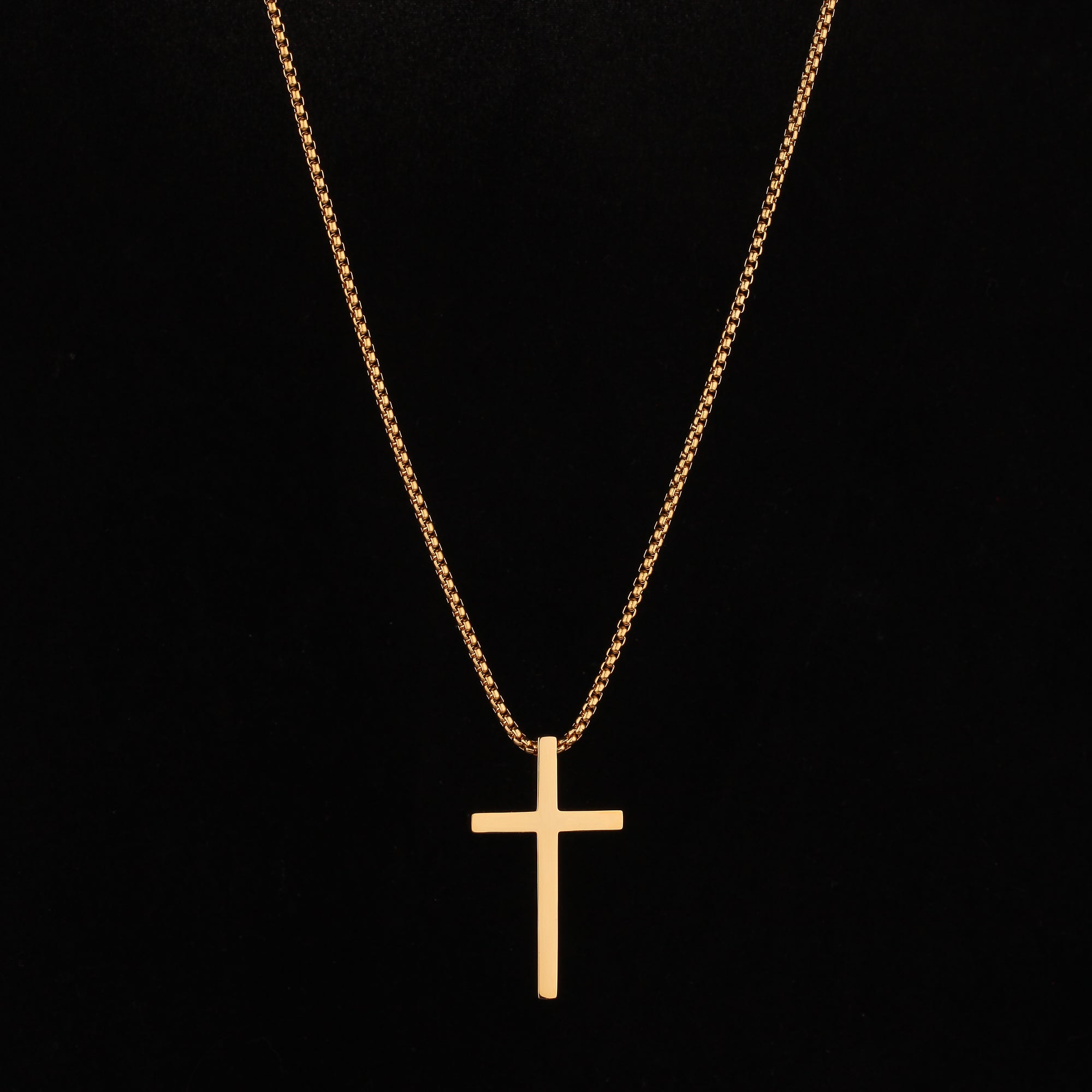 The Bold Cross Pendant - Gold RG160 - rgmntco