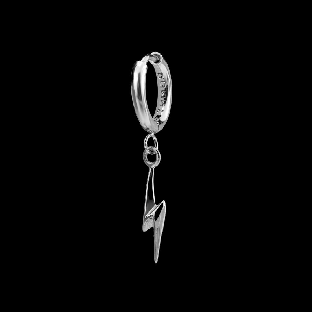 The Bolt Hoop Earring - Silver RG409 - rgmntco