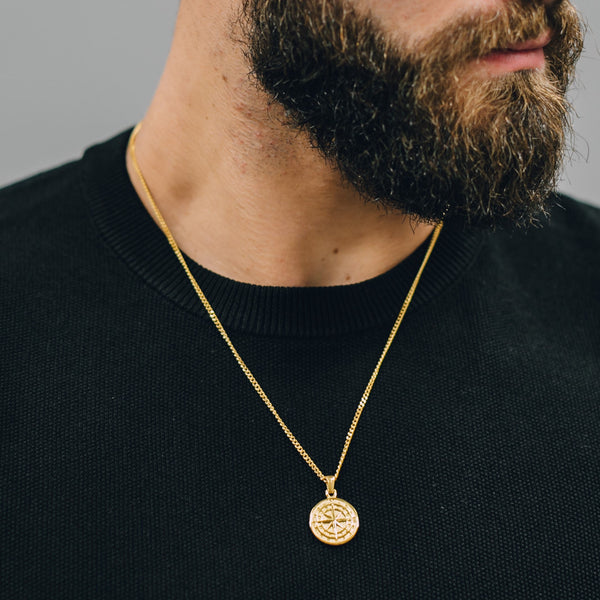 The Compass Pendant - Gold RG147 - rgmntco