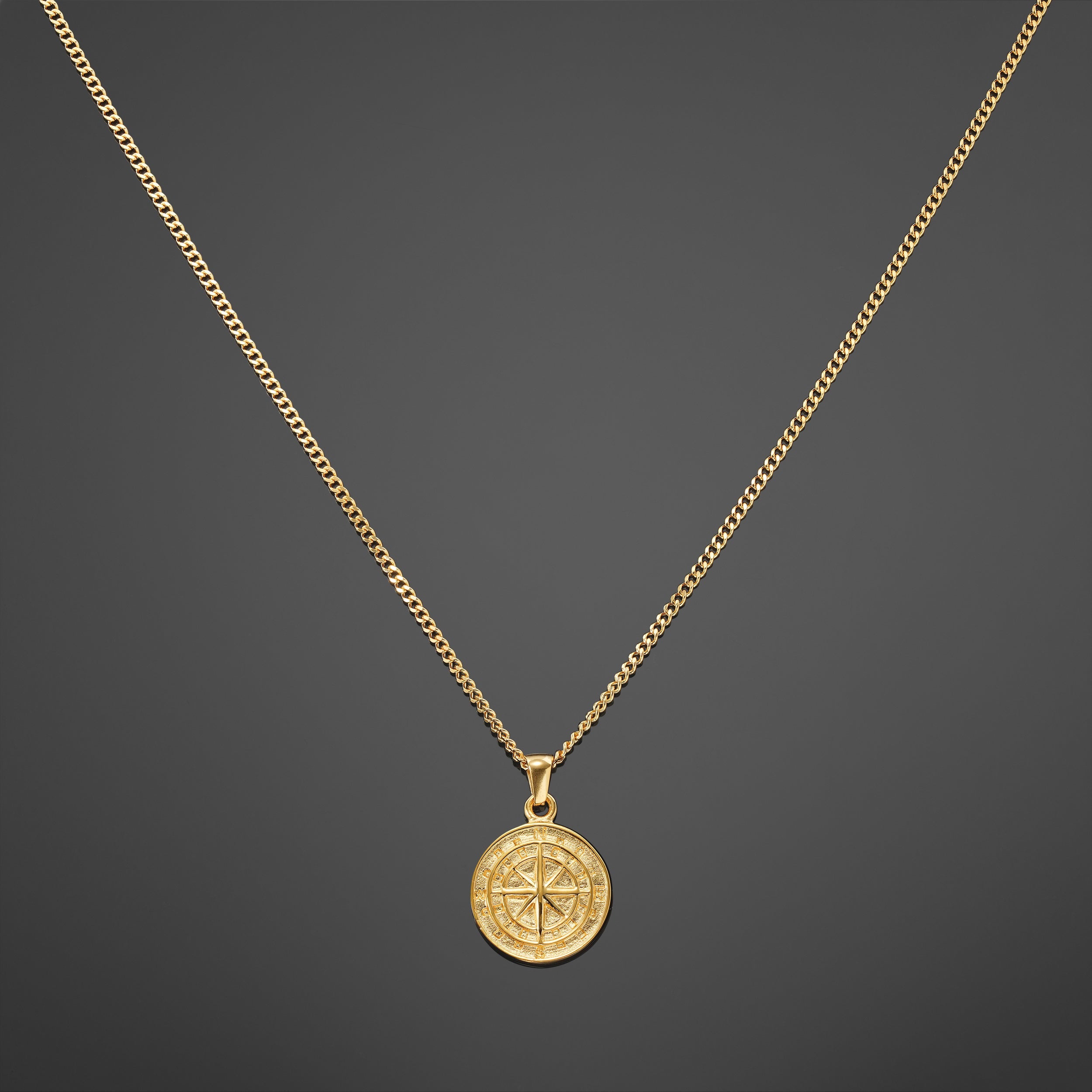 The Compass Pendant - Gold RG147 - rgmntco