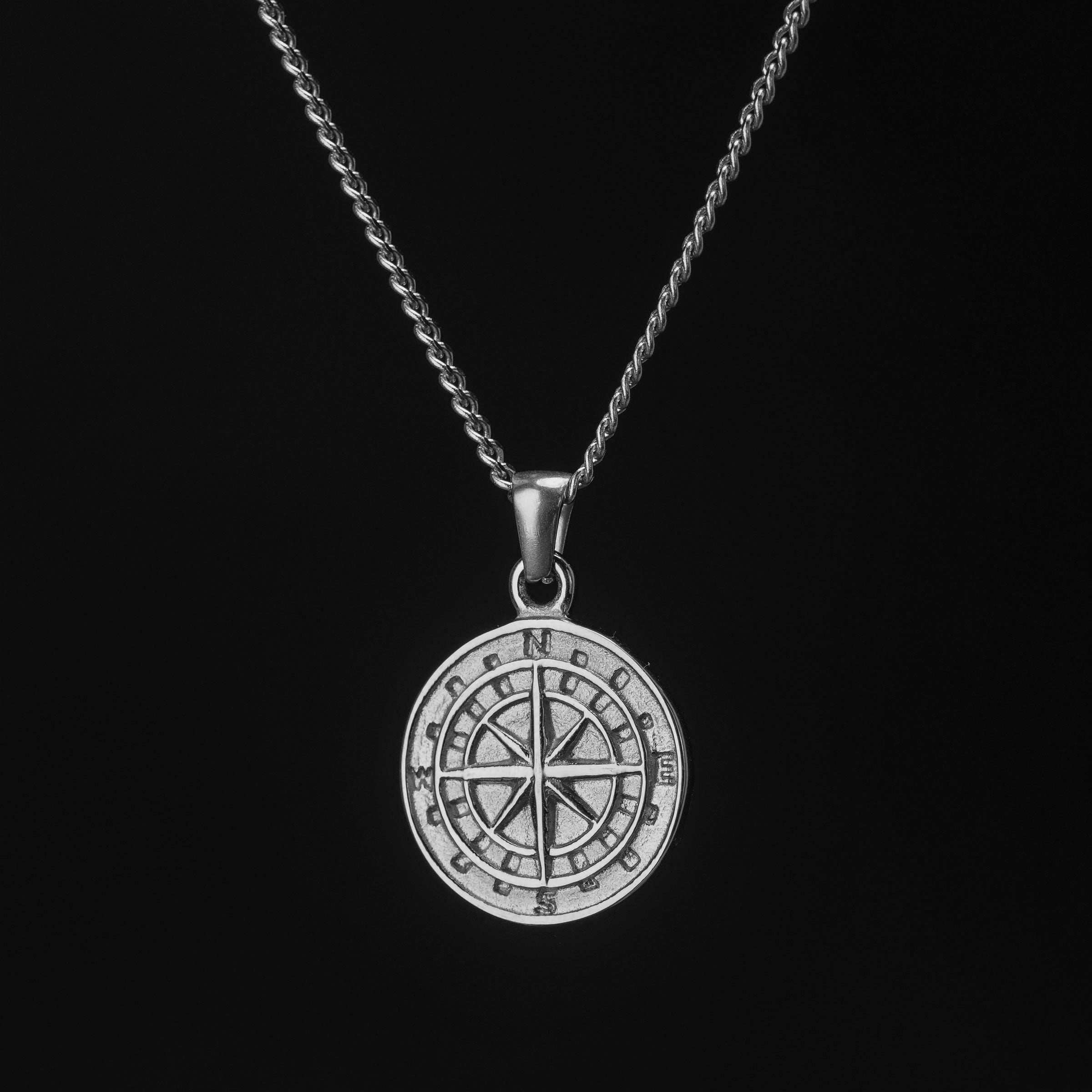 The Compass Pendant - Silver RG148 - rgmntco