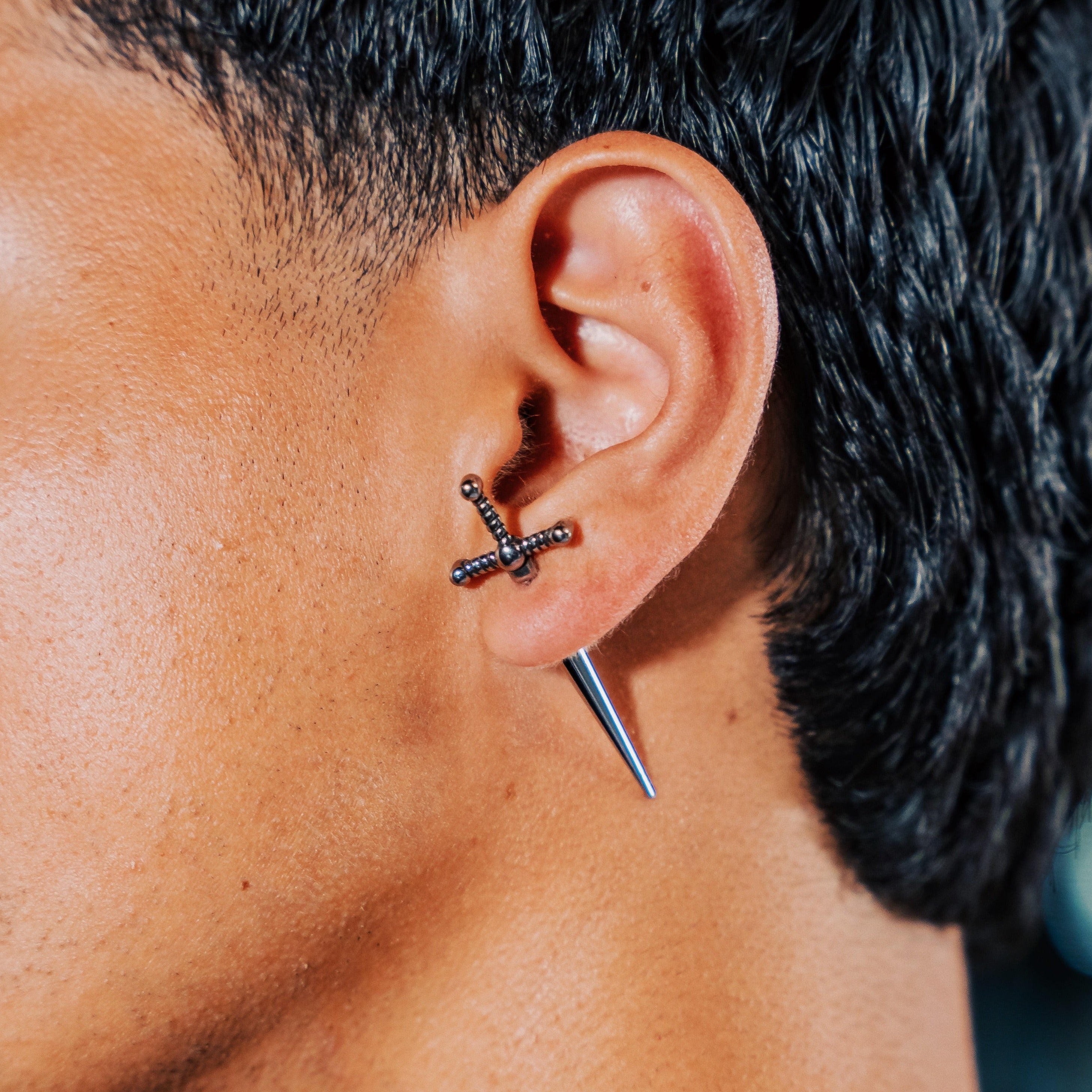 The Conan Dagger Earring - Silver RG412 - rgmntco