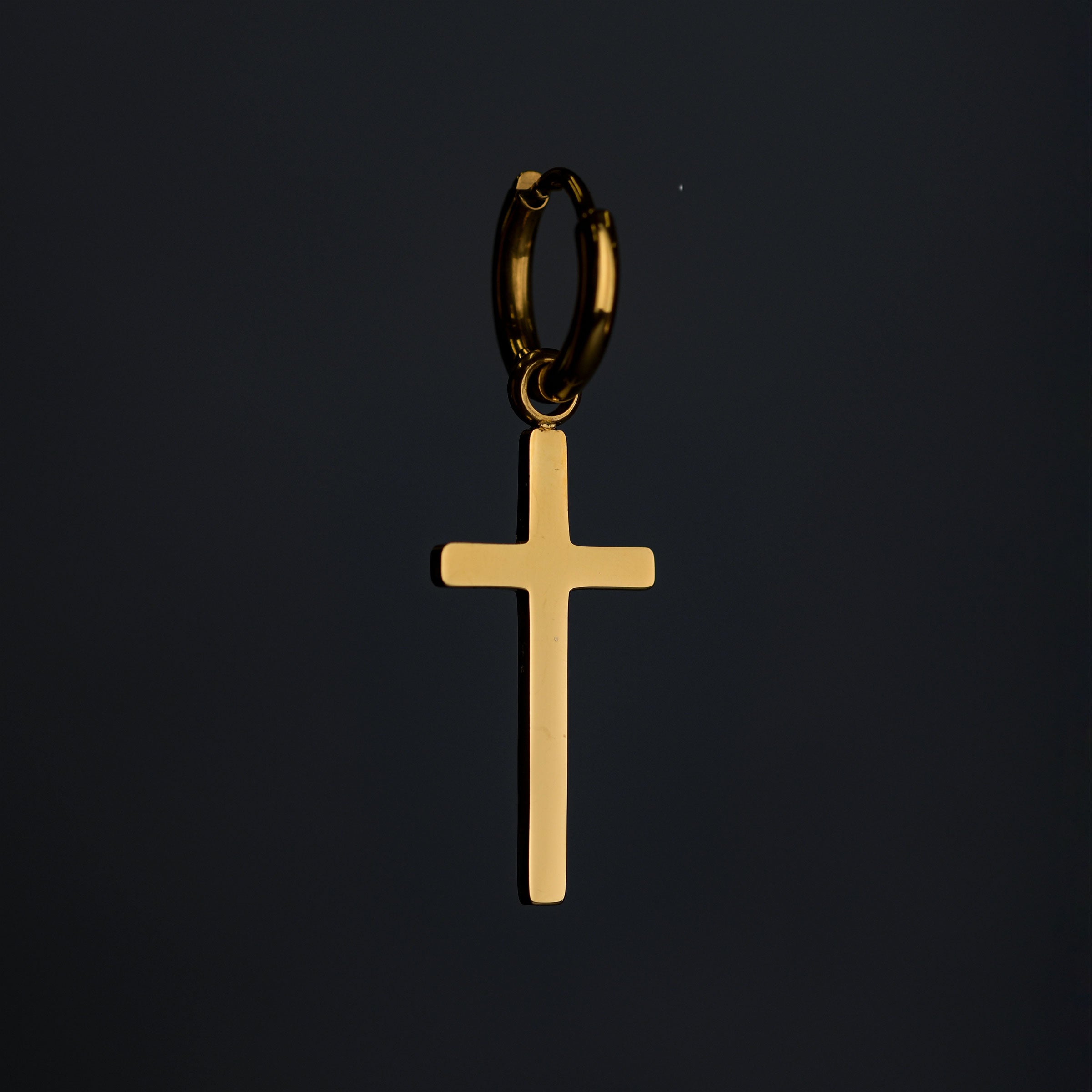 The Cross Earring - Gold RG403 - G - rgmntco