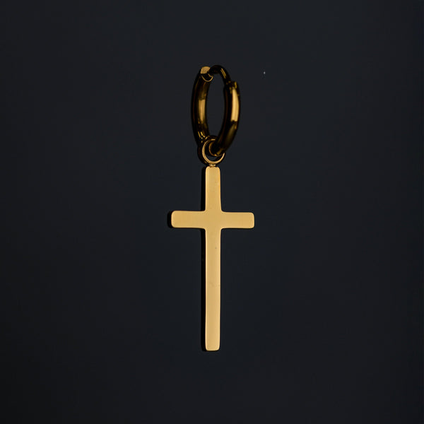 The Cross Earring - Gold RG403 - G - rgmntco