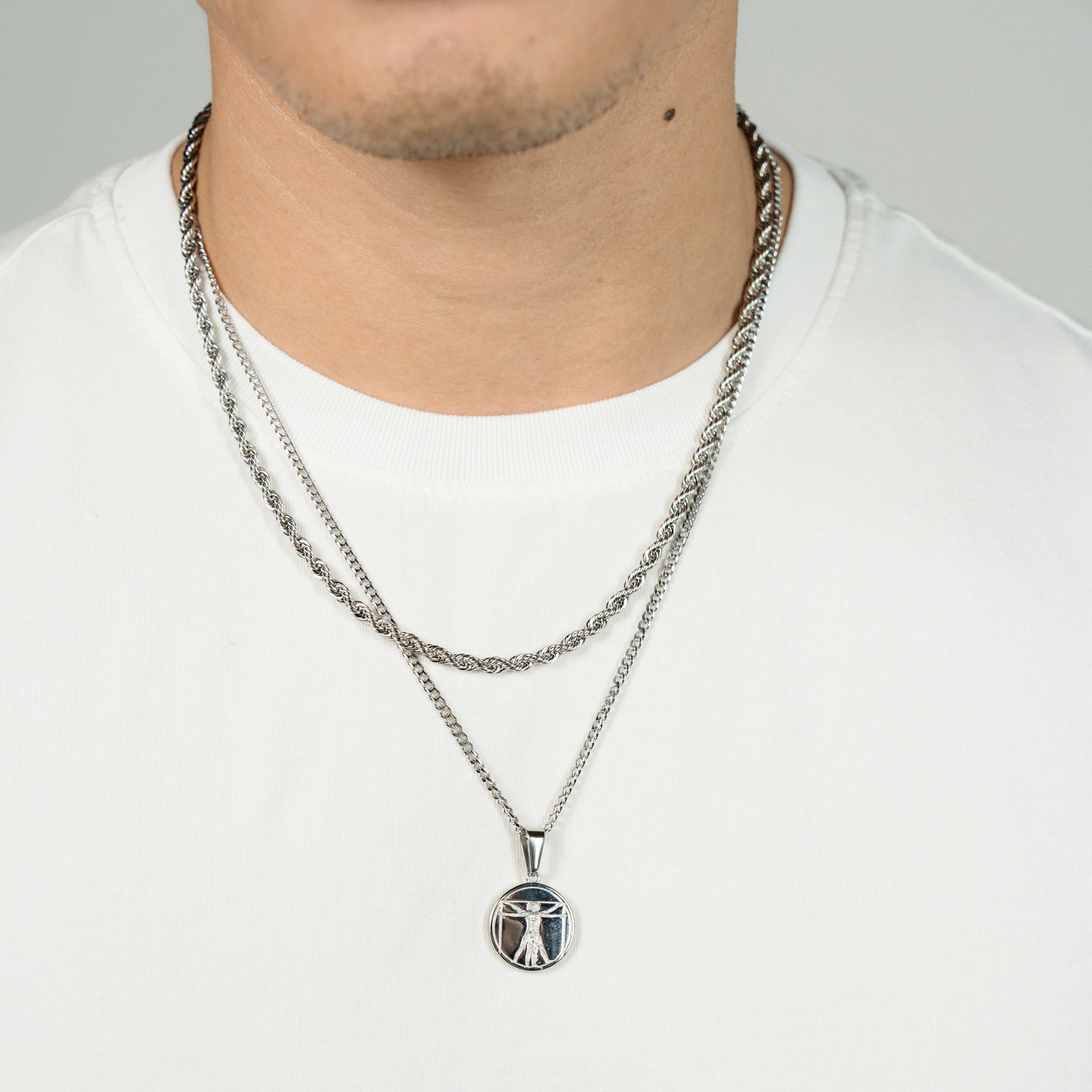 The Da Vinci Pendant Set - Silver RG1011S - rgmntco