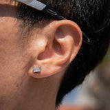 The Emerald Cut Earring - Silver RG416S - rgmntco